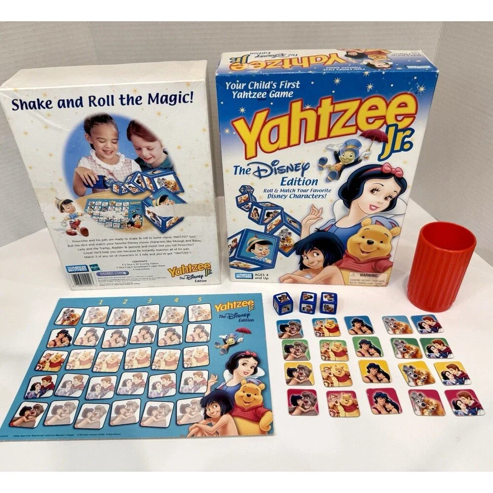Yahtzee Jr Disney Edition Parker Brothers Kids Board Game
